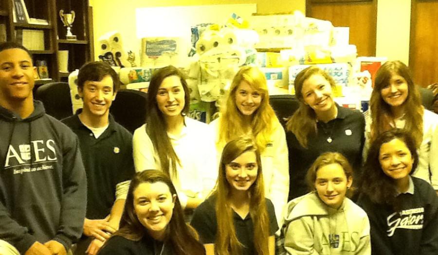 Students Deliver Paper Drive Donations to Children's Shelter