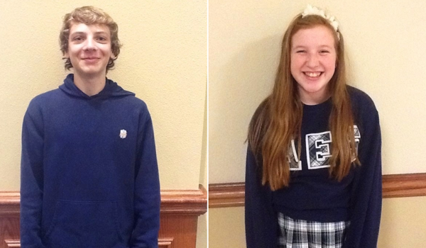 November and December Students of the Month: Reece McDaniel and Grace Hill